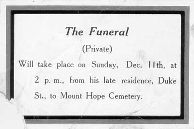 [Funeral Card]